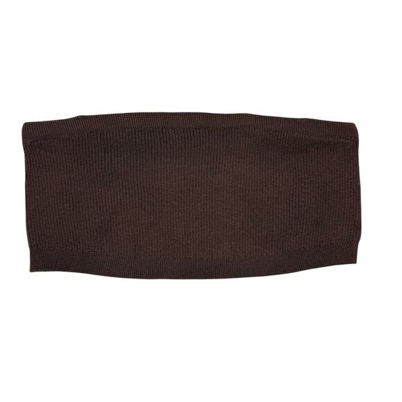 Crescent Tops - Crescent Ribbed Chocolate Brown Bandeau